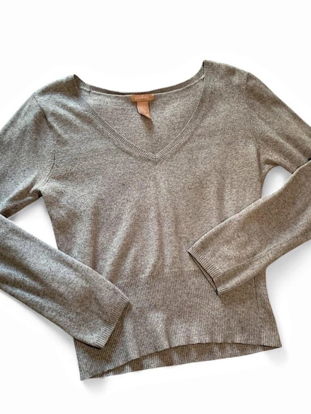 Grey V-Neck Sweater